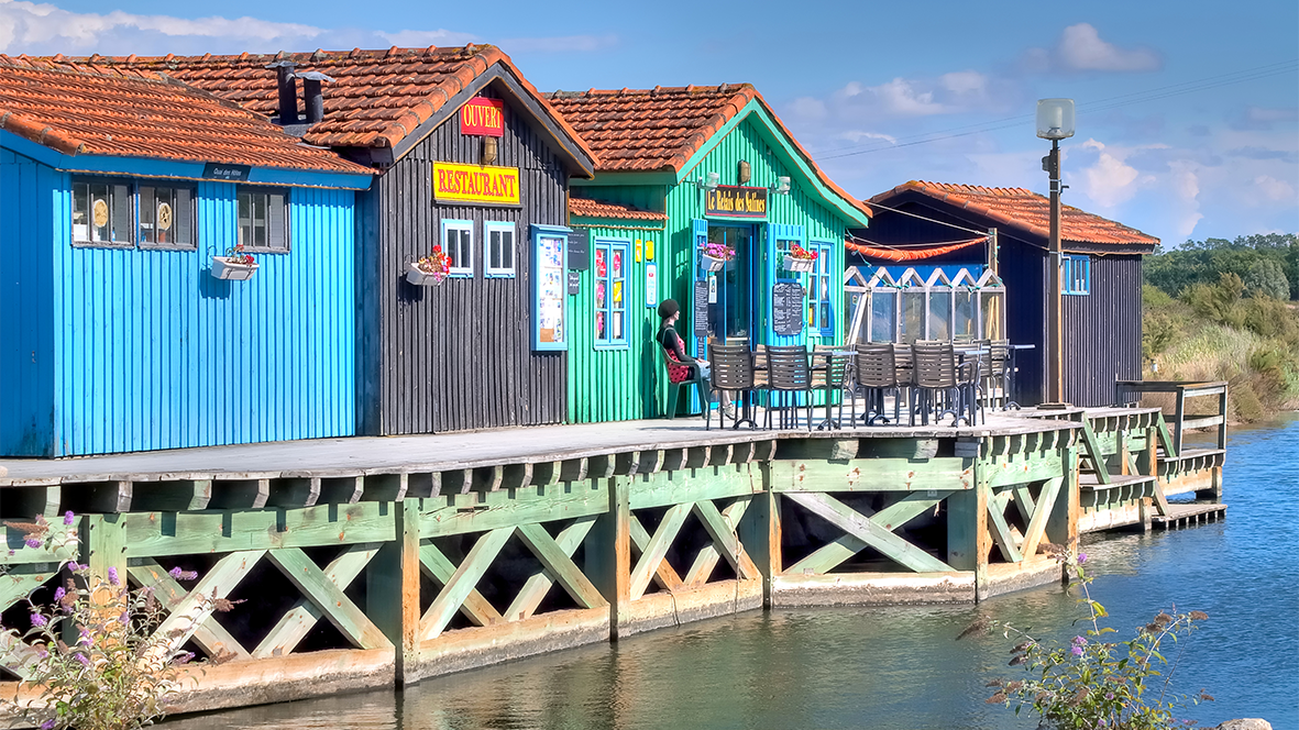 cabanes ostréicole sur l'île d'Oléron photo