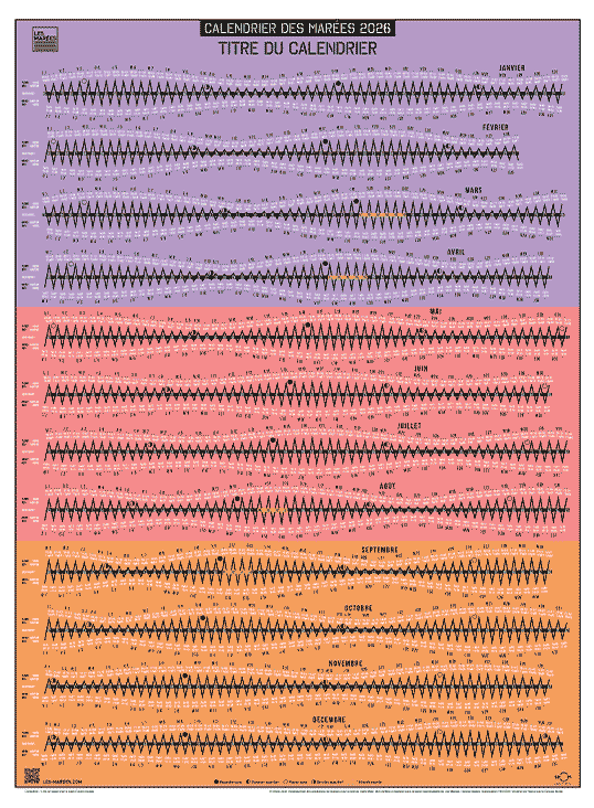 Poster of the 2026 tides chart